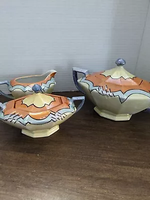 Vintage Lustreware Teapot. Sugar & Creamer • $10