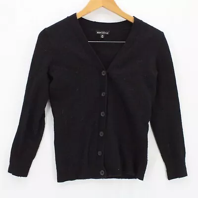 J.Crew Mercantile Cardigan Sweater Womens Black Button Front Long Sleeve XS • $11.69