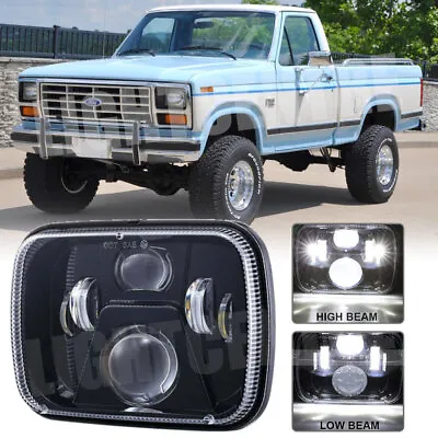 5x7 7x6 LED Headlights For Ford F150 F250 F350 Ranger 1976-1986 Hi Lo Beam 1pcs • $25.36