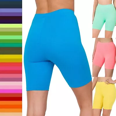 Women's Bike Shorts Soft Stretch Fitness Cotton Spandex Leggings Workout Yoga  • $8.45