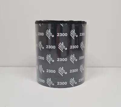 Zebra 2300 Wax Printer Ribbon Roll 84mm X 450m Black • £9