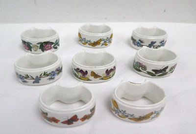 £9.99 • Buy Set X 8 The Botanic Garden 1818 Butterflies Floral Napkin Rings Dressing Table