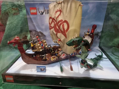 £179.99 • Buy LEGO Viking Ship Challenges The Midgard Serpent 7018 SHOP DISPLAY CASE RARE