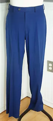 Ralph Ralph Lauren Men's Suit Flat Front Dress Slacks Pants 32x36 Blue • $20.99