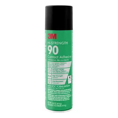 $22.79 • Buy  3M Hi-Strength Spray Adhesive 90 Low VOC, 14.6 Oz