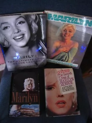 Lot Of 4 Marilyn Monroe Books Photos Writings Etc. Hardcover First Editions Dj • $30