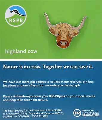 £3.50 • Buy RSPB New Brand Highland Cow P02997