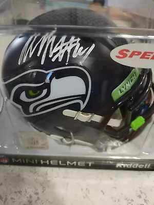 Marshawn Lynch Seattle Seahawks Signed Authentic Helmet With White Signature • $225