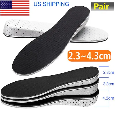 $7.29 • Buy Air Cushion Invisible Height Increase Insoles Shoe Inserts Heel Lifts Pad Taller