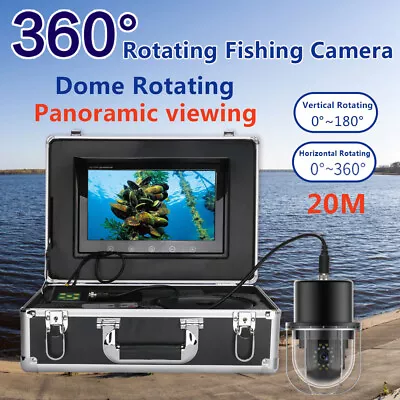 9inch 20M Underwater Fishing Video Camera Fish Finder 360 Degree Rotating Camera • $389.99