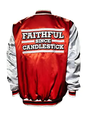 Faithful Since Candlestick Jacket Satin Varsity  San Francisco 49ers Super Bowl • $49.99