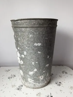 Vintage GALVANIZED Sap Bucket TAPERED Maple Syrup Bucket  • $14.99