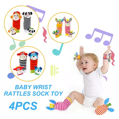 Baby Wrist Rattles Sock Toy Arm Hand Bracelet Rattle Socks Toddlor Toy · • £8.09