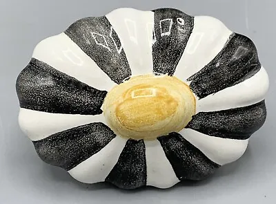  1 MacKenzie Childs Ceramic Black Yellow Cabinet Dresser Knob Pull • $29.95