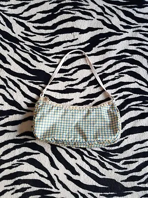 Lesportsac Bag Y2K Mini Handbag Shoulder Bag Yellow Blue White Check Vintage • £9.99