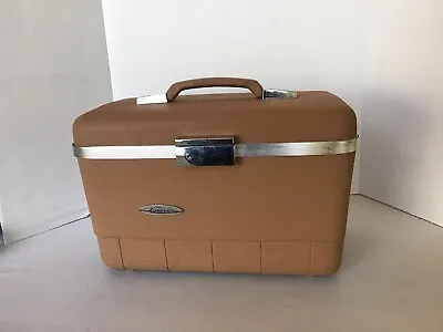 Vintage Beige Sears Forecast Train Case With Tray • $18