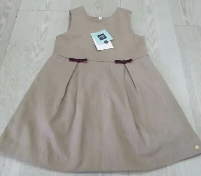 M&S By Marie-Chantal Beige Girls Dress 2-3 Years Cotton Wool • £26