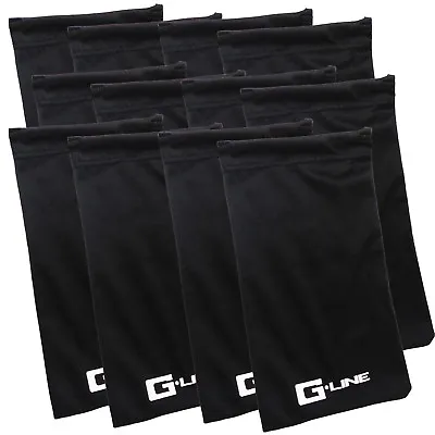 1 To 12 Pack Black Microfiber Pouch Bag Soft Cleaning Case Sunglasses Eyeglasses • $7.74