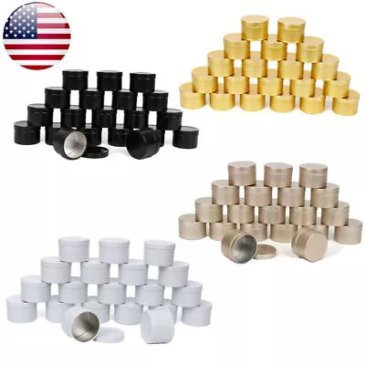 20Pcs Empty Metal Tins Soy Wax Candle Making Container For DIY Craft & Gift 50ml • $15.39