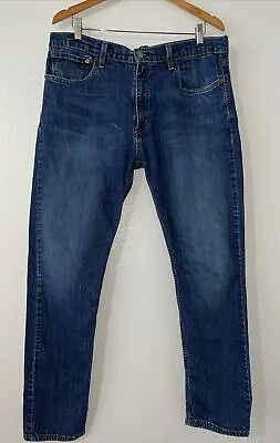 Levi's 502 Taper Fit Blue Jeans Tag Size 36 X 32 Men's  295071168 • $19.99