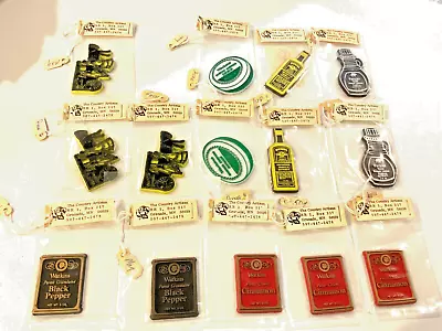 14 VTG Watkins Refrigerator Magnets Vanilla Extract Cinnamon Ointment Pepper Etc • $59