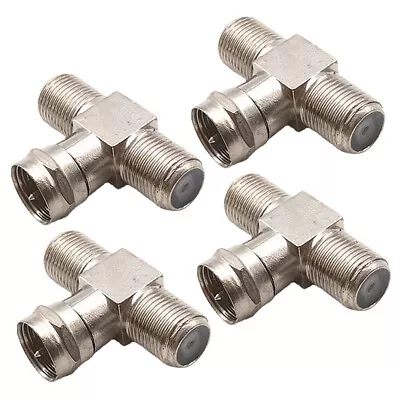 4X F-Type Coax Cable Splitter Combiner Adapter 3 Way Connector RG6 For TV Video • $9.99