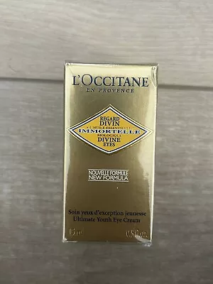 L'Occitane Divine Eyes Immortelle Eye Cream (15mL/0.5oz) Brand New & Sealed • $55