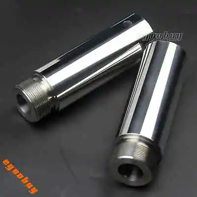 $73.42 • Buy Stainless Steel 39mm Fork Tube 4 Inch Extensions For Harley Dyna Glide Sportster