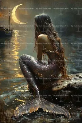 MERMAID ART PRINT Wall Decor Siren Poster Nymph Picture Ocean Fantasy D405 • $7.95