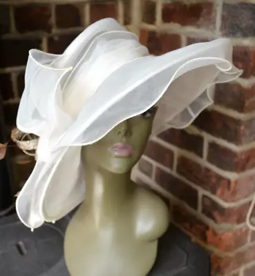 £24.95 • Buy Cream Ivory White M&S Marks Spencer Ascot Races Wedding Facinator Hat One Size