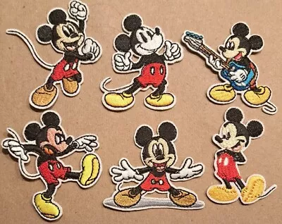 Disney Mickey Mouse Embroidered Iron On Patch 6 Pcs. • $15