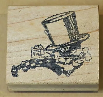 Alice In Rubberland Rubber Stamp 1992 Running Mad Hatter • $6.40