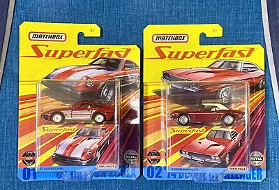 Matchbox Superfast #2 74 Dodge Challenger & #1 Datsun 280ZX • $16.99