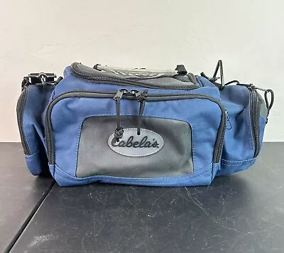 Cabelas Gear Bag Hunting Fishing Tackle Outdoors Blue Small Duffel (B2) • $15