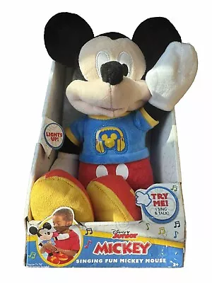 Disney Clubhouse Junior Singing Fun Mickey Mouse Song & Phrases Doll Plush Toy • $16