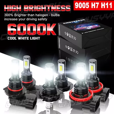 For Suzuki Grand Vitara 2006-2013 LED 9005 H7 Headlight H11 Fog Light Bulbs Kit • $27.97