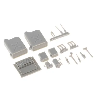 1/25 Scale Mini Resin Oil Tank Repair Tool Box Kit DIY Accessory For Diorama • £8.29