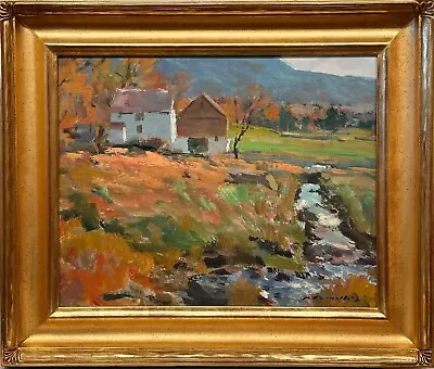 Gloucester Marine Artist Charles Movalli  Sterling Ridge  Vermont Landscape • $4500