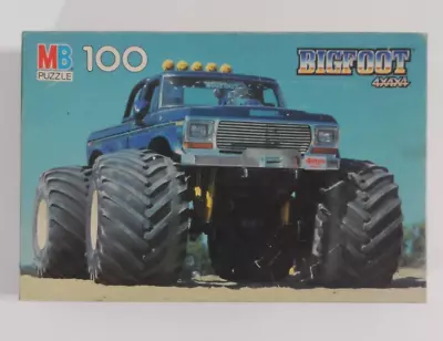 Vintage 1984 BIGFOOT Monster Truck 100 Piece Puzzle By Milton Bradley - COMPLETE • $29.95