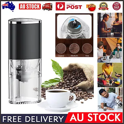 Portable Electric Burr Coffee Grinder Rechargeable Adjustable OneTouch Operation • $31.25