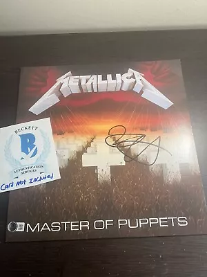 Kirk Hammett Signed Autograph Metallica Master Of Puppets Vinyl BAS COA AE47283 • $549.99