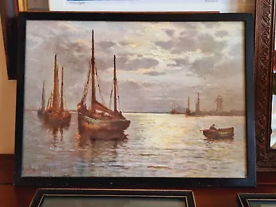 Vintage Nautical Print From An Original Oil   • $22.20