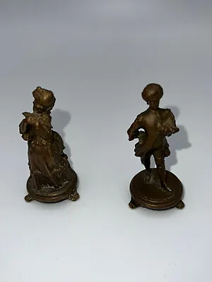Antique Pair Of English Or French Figurine Miniatures Late 19th Century Style • $141.75
