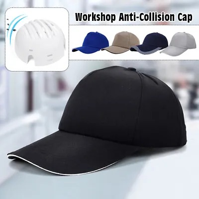 Anti-Collision Hat Safety Factory Protective Baseball Cap ABS Shell Adjustable • £10.29