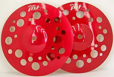 $175 • Buy Paiste PSTX 10  Swiss Hi Hat Cymbal Set/Color Sound Red/Model # CY0001259910