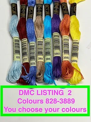 BRAND NEW DMC Stranded Cotton Thread You Choose The Colour And Quantity 828-3895 • $1.10