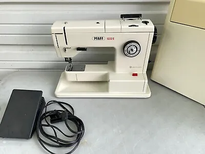 $198 • Buy PFAFF 1222E  Sewing Machine W/ Foot Pedal & Case ***For Parts Or Repair***