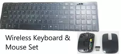 £18.99 • Buy Black Wireless Keyboard With Number Pad & Mouse For Apple Macbook Air Mac Book
