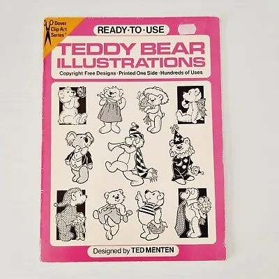 $12 • Buy Dover Clip-Art Teddy Bear Illustrations (b&w) Copyright Free Designs