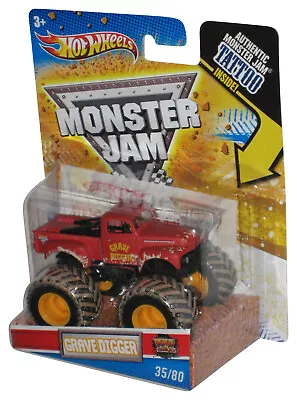 Hot Wheels Monster Jam (2010) Mud Trucks Red Grave Digger Toy 35/80 W/ Tattoo • $16.59
